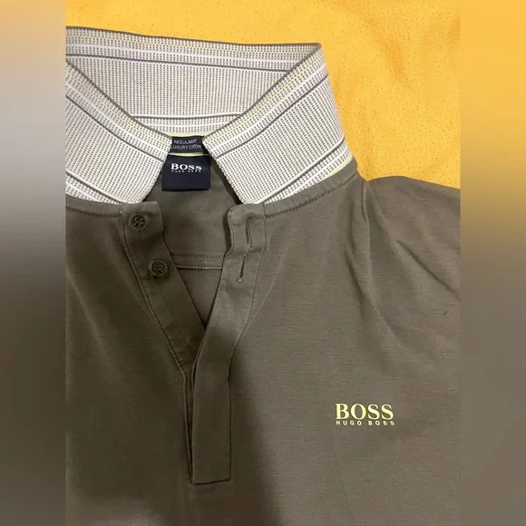 Boss Boss Olive Green Men's Shirt - Picture 2 of 5